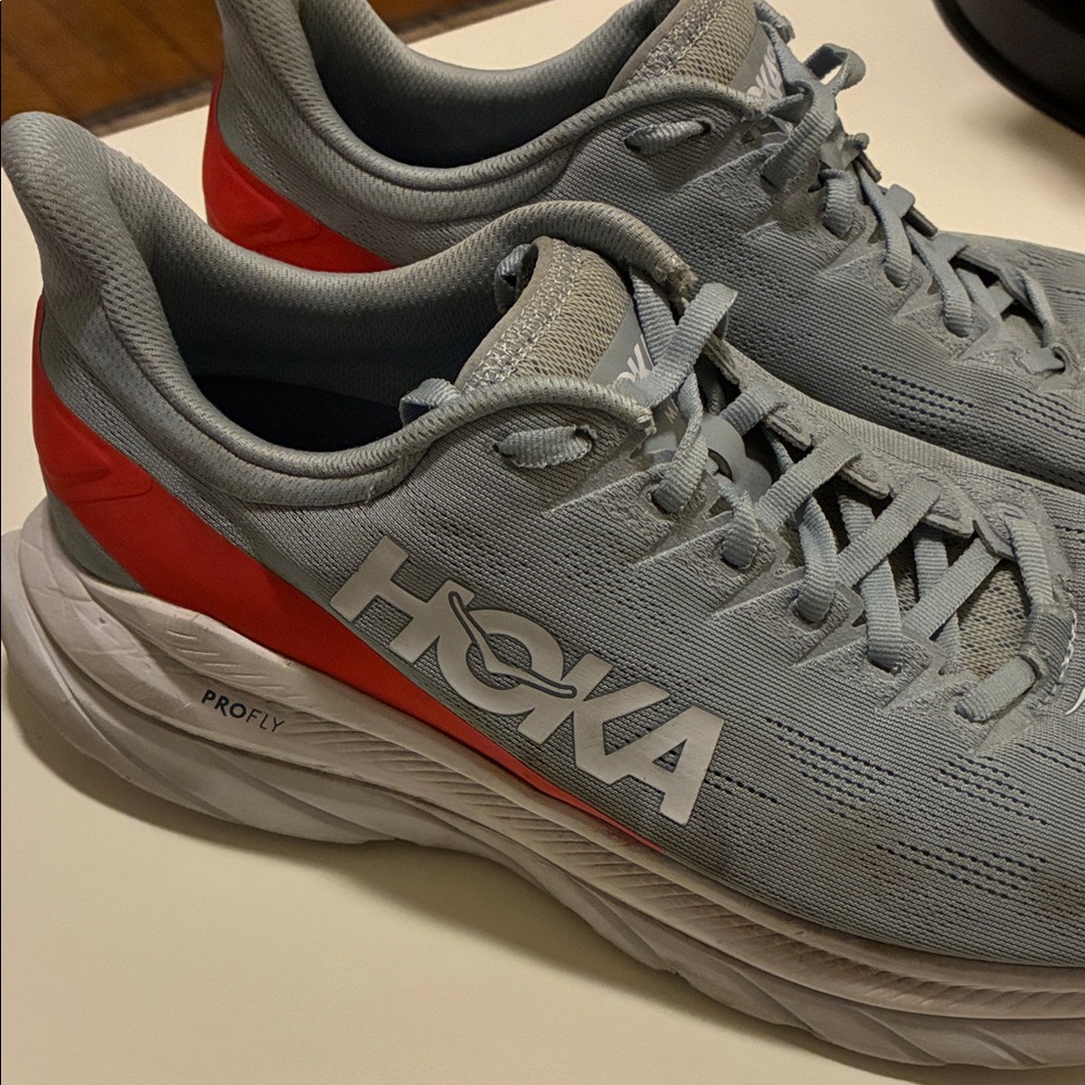 Men Hoka Gray Sneakers